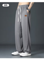 Mens Loose breathable ice silk trouser