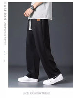 Mens Loose breathable ice silk trouser