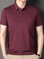 Mens Important Striped Polo