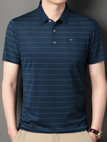 Mens Important Striped Polo